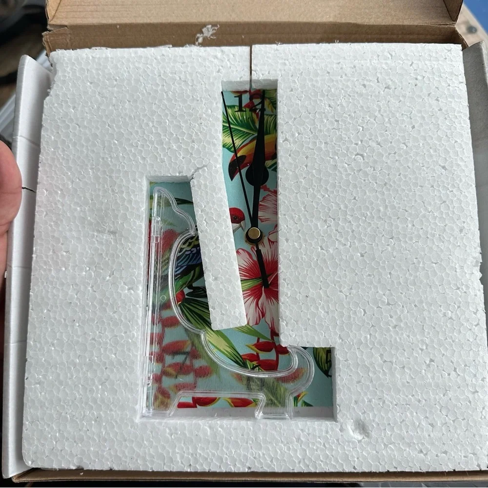 Tropical Bird Wall Clock 8” - NEW IN BOX